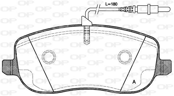 OPEN PARTS Bremžu uzliku kompl., Disku bremzes BPA0879.12